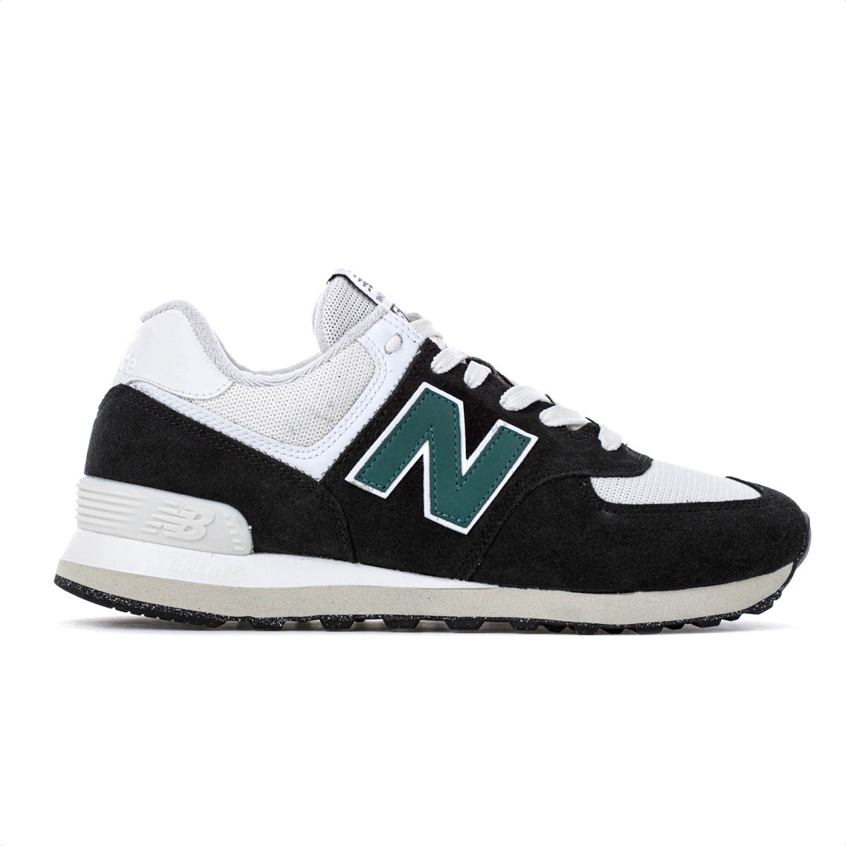 新品New Balance 574 ブラック/グリーン２５cm Tênis New Balance 574 CR 