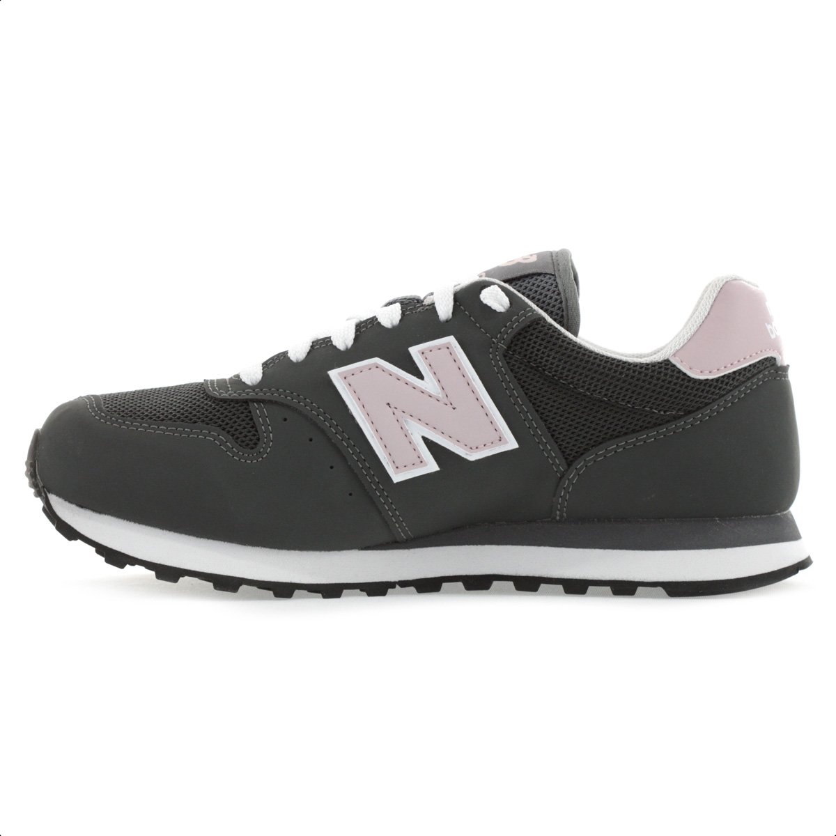 Tenis New Balance 500 V2 Grafite e Rosa - Feminino Grafite 2