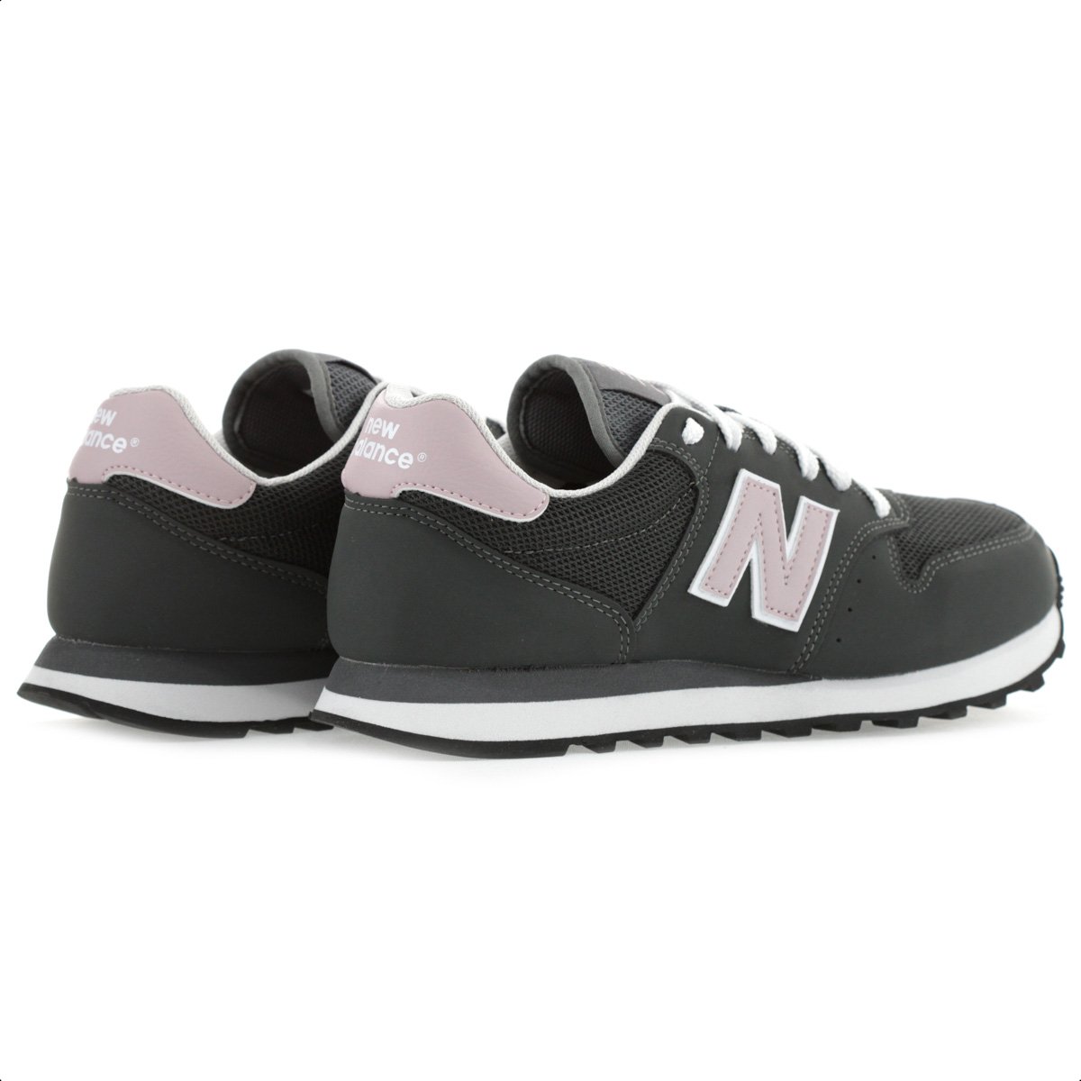Tenis New Balance 500 V2 Grafite e Rosa - Feminino Grafite 4