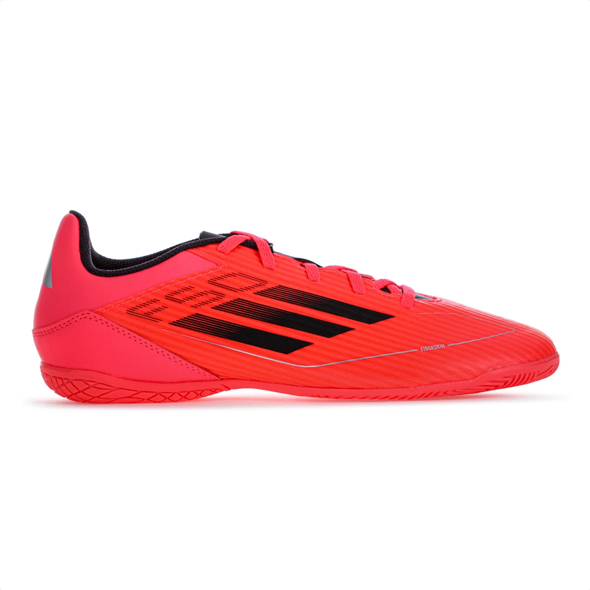 Chuteira Adidas Futsal F50 Club Laranja Rosa e Preto - Masculino
