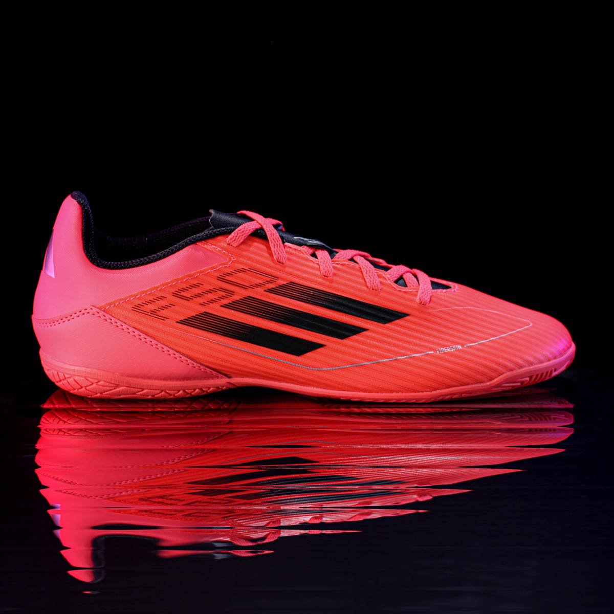 Chuteira Adidas Futsal F50 Club Laranja Rosa e Preto - Masculino Laranja 6