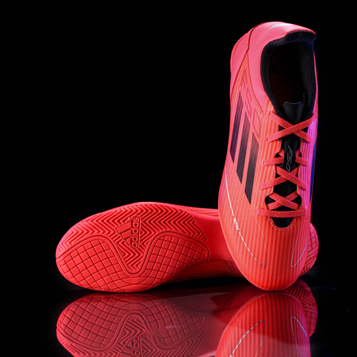 Chuteira Adidas Futsal F50 Club Laranja Rosa e Preto - Masculino Laranja 7