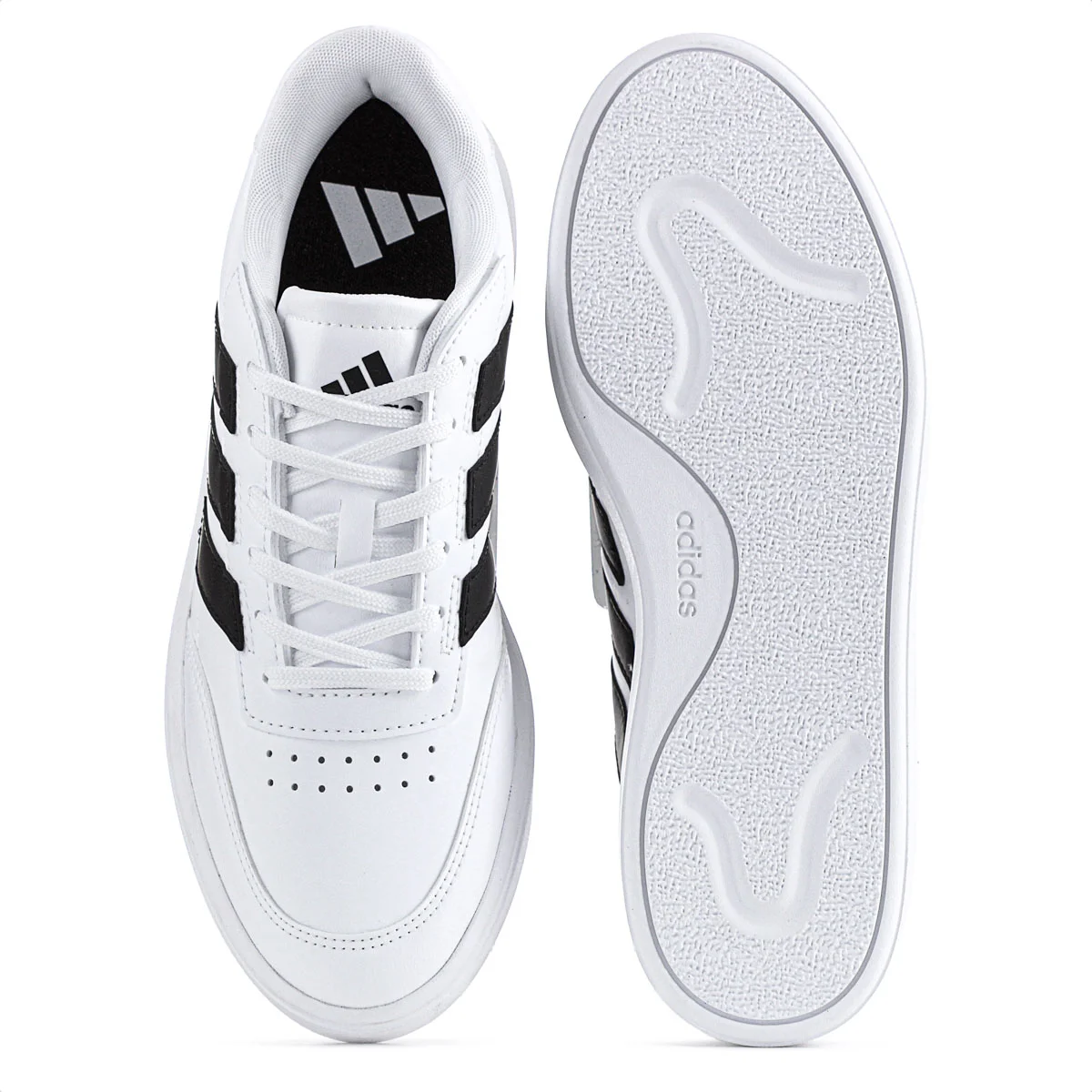 Tenis Adidas Courtblock Branco e Preto - Masculino  Branco 5