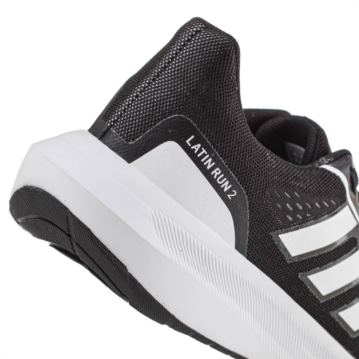 Tenis Adidas Latin Run 2 Preto e Branco - Masculino Preto 4