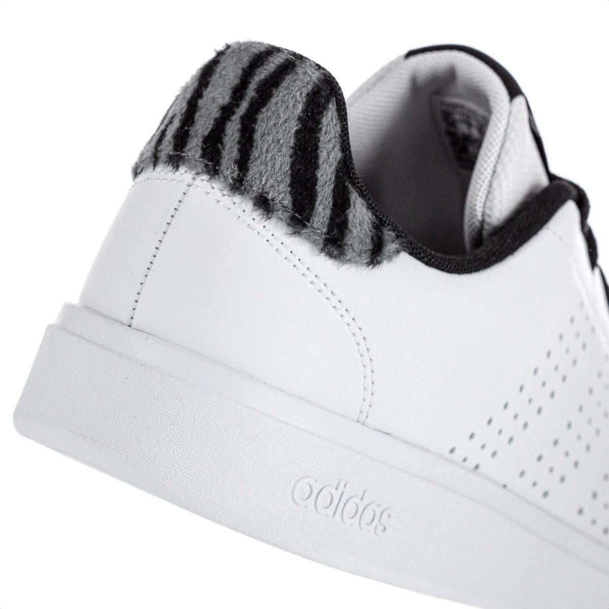 Tenis Adidas Advantage Base 2.0 Branco e Preto - Feminino Branco 4