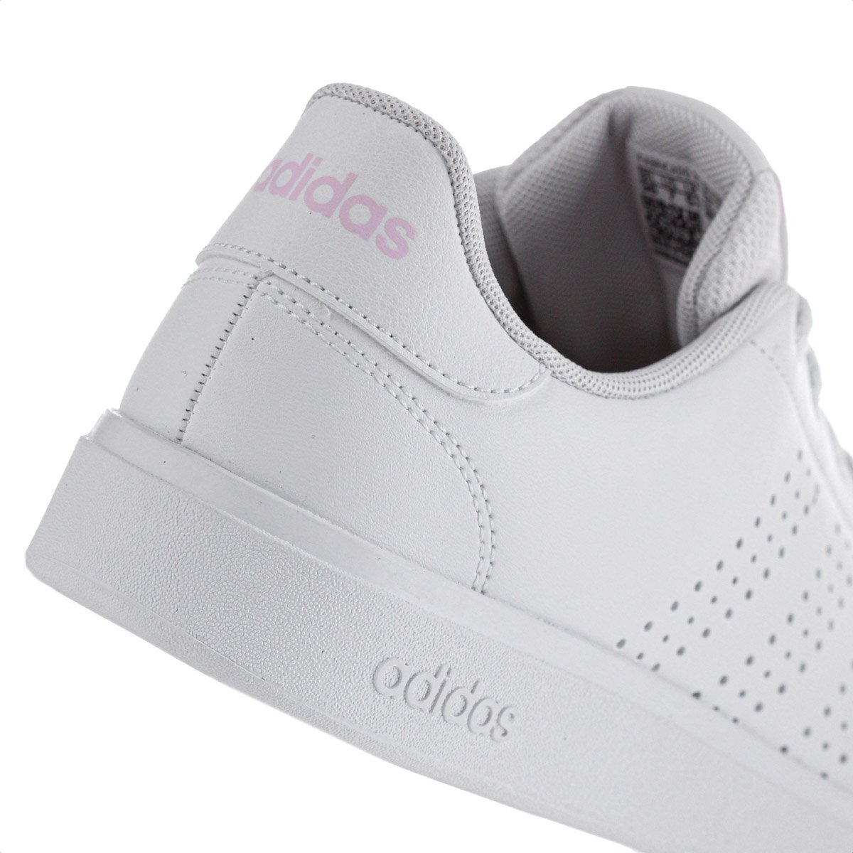 Tenis Adidas Advantage Base 2.0 Branco e Rosa - Feminino Branco 4