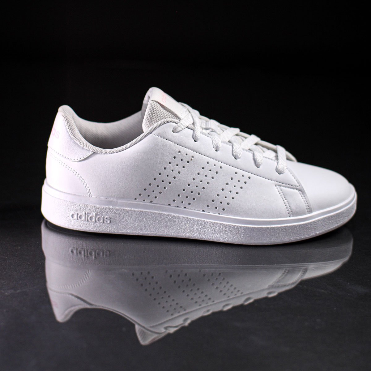 Tenis Adidas Advantage Base 2.0 Branco e Rosa - Feminino Branco 7