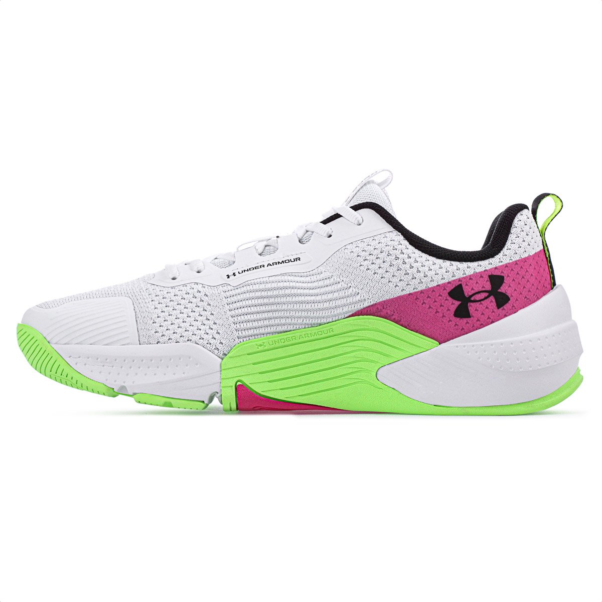 Tenis Under Armour Tribase Reps 2 Branco Rosa e Verde - Unissex Branco 2