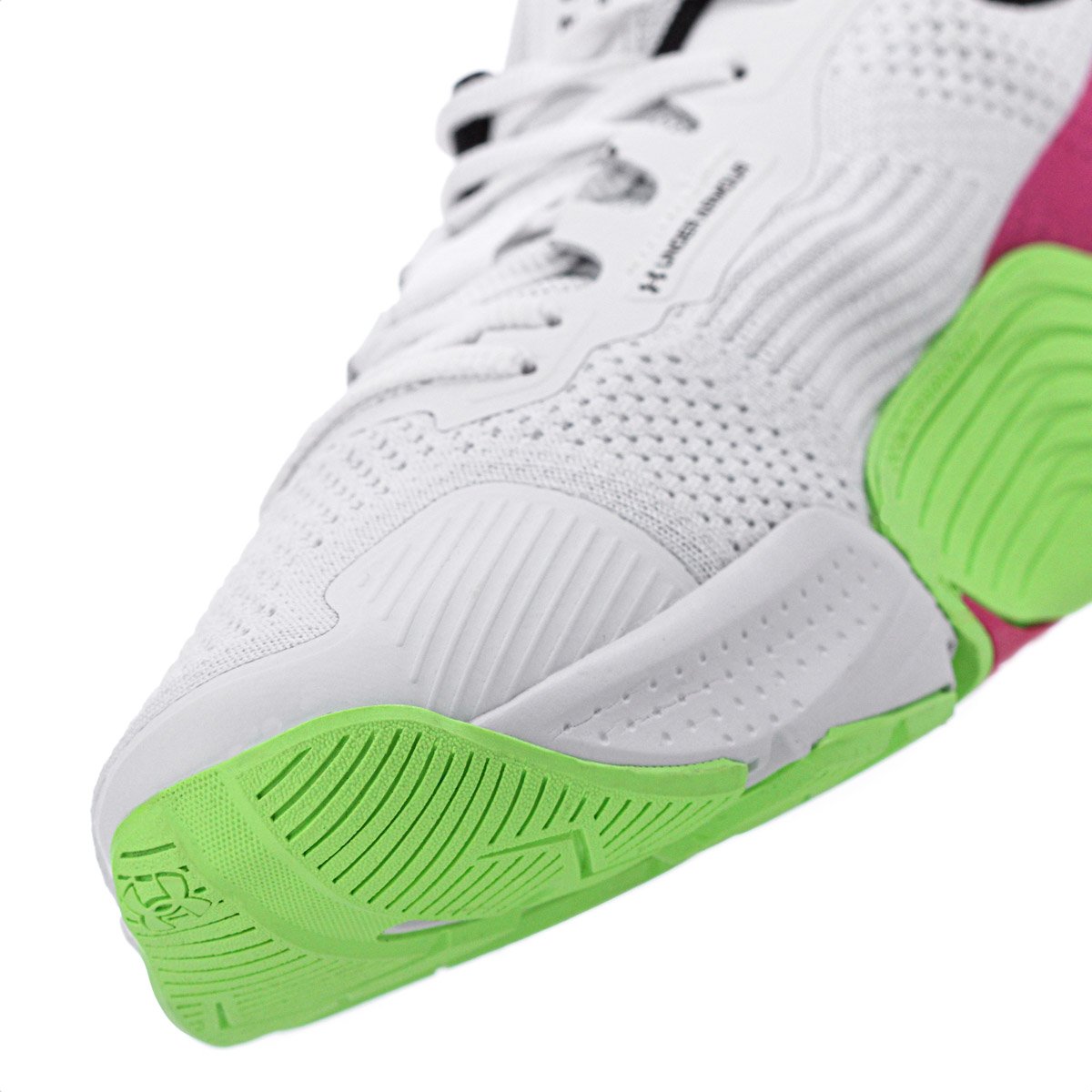 Tenis Under Armour Tribase Reps 2 Branco Rosa e Verde - Unissex Branco 6