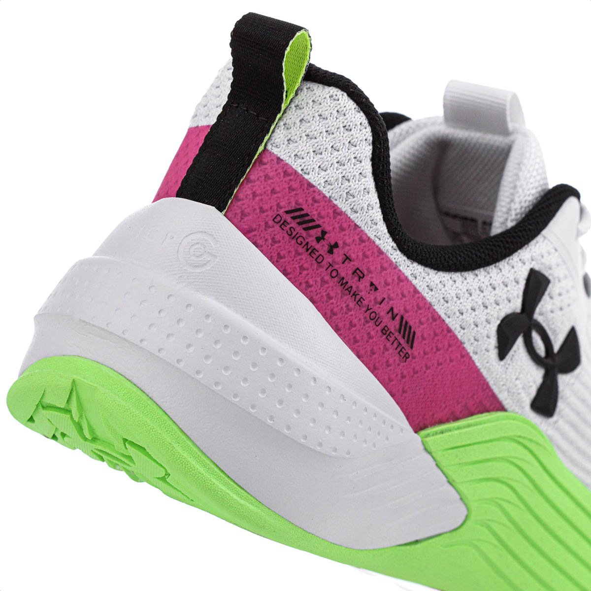 Tenis Under Armour Tribase Reps 2 Branco Rosa e Verde - Unissex Branco 7