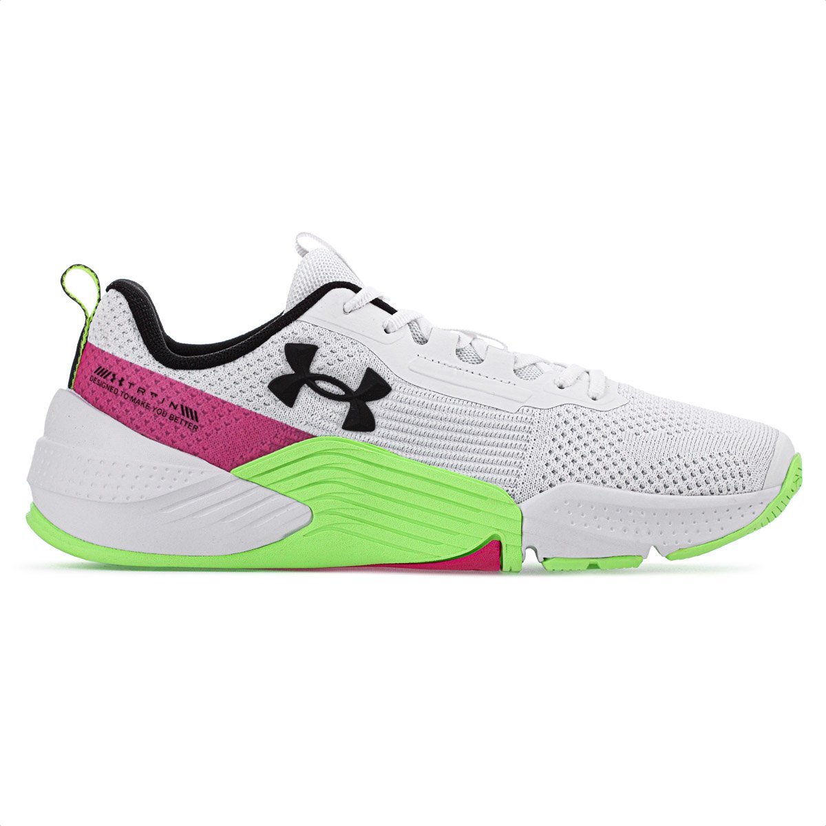 Tenis Under Armour Tribase Reps 2 Branco Rosa e Verde - Unissex Branco 1