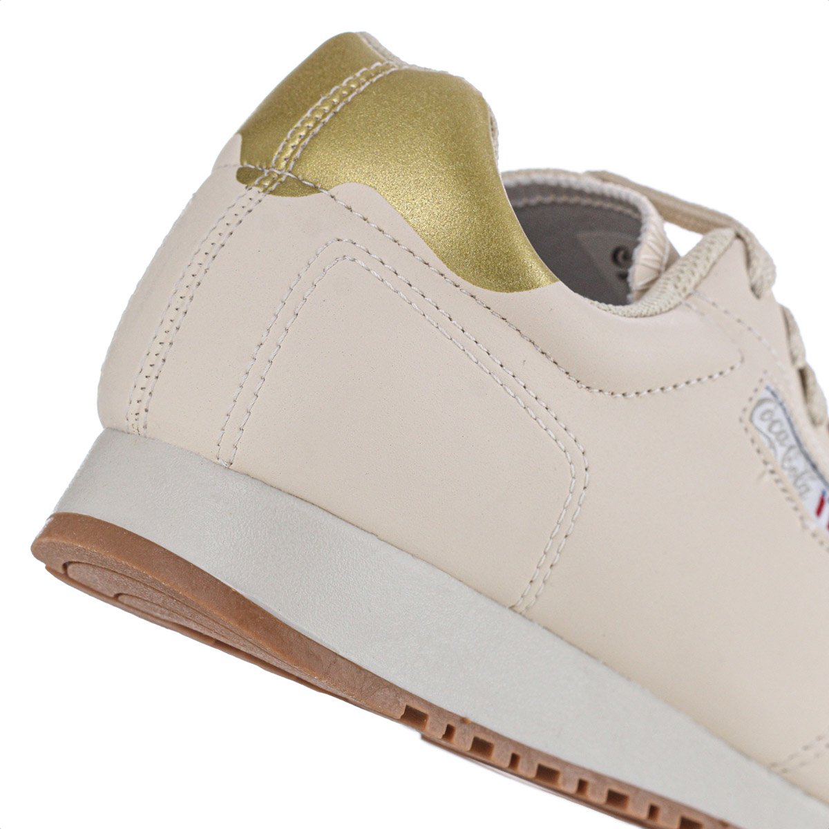 Tenis Coca Cola Sport Style Off White e Dourado - Masculino Bege 4