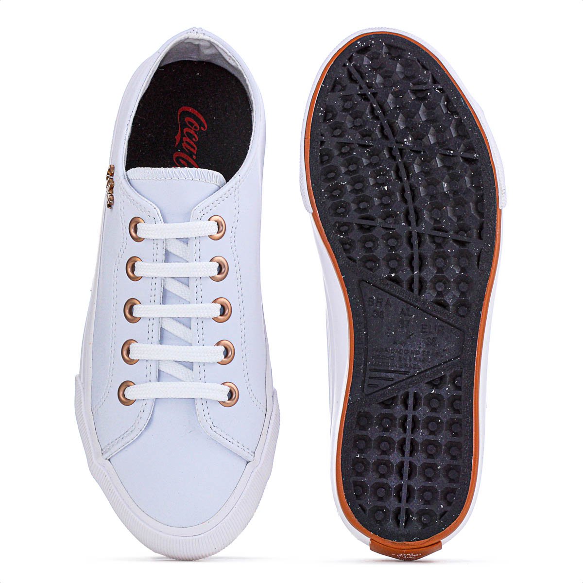Tenis Coca Cola Sandy Town Branco e Cobre - Feminino Branco 5