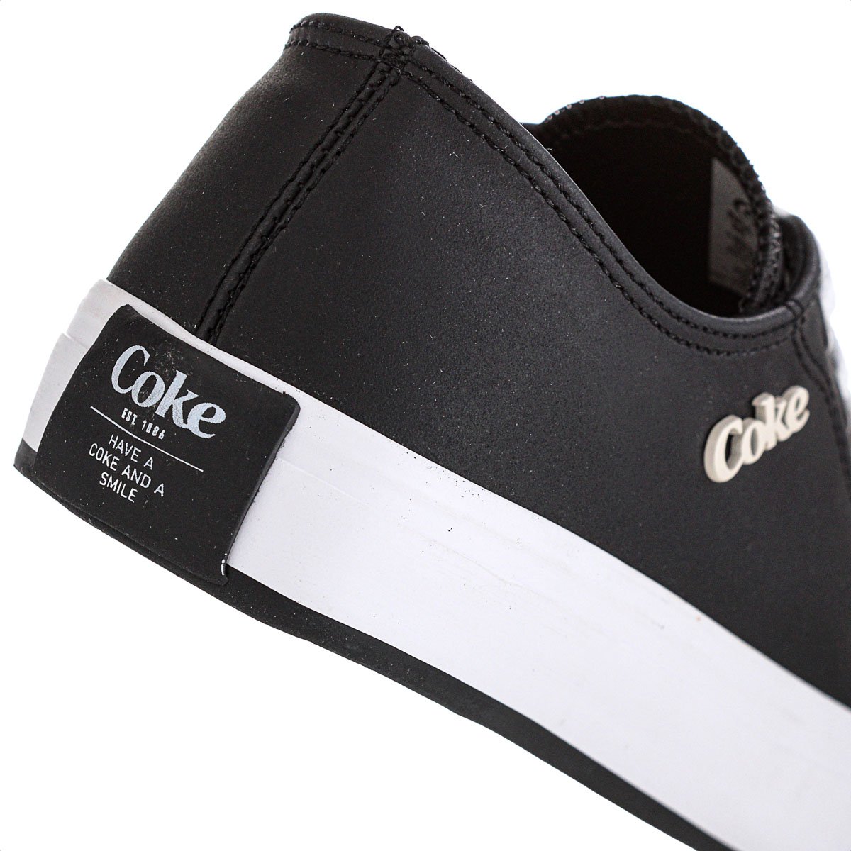 Tenis Coca Cola Sandy Town Preto e Branco - Feminino Preto 4