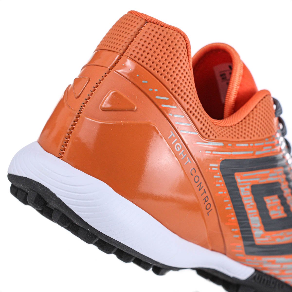 Chuteira Umbro Society Gravity Cinza e Laranja - Masculino Laranja 4