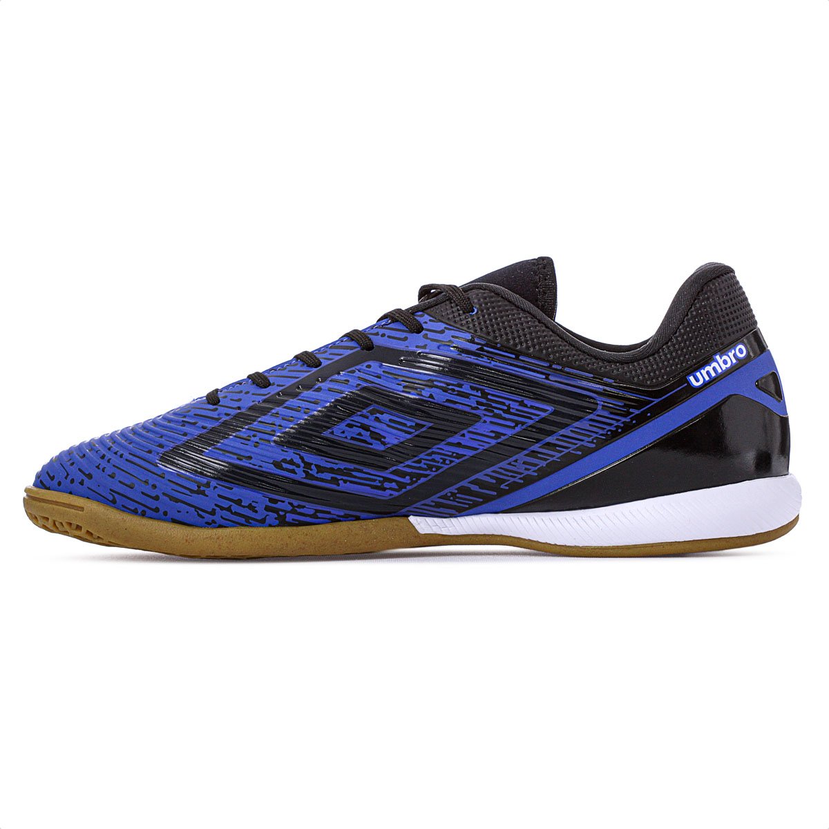 Chuteira Umbro Futsal Gravity Royal Preto e Branco - Masculino Azul 2