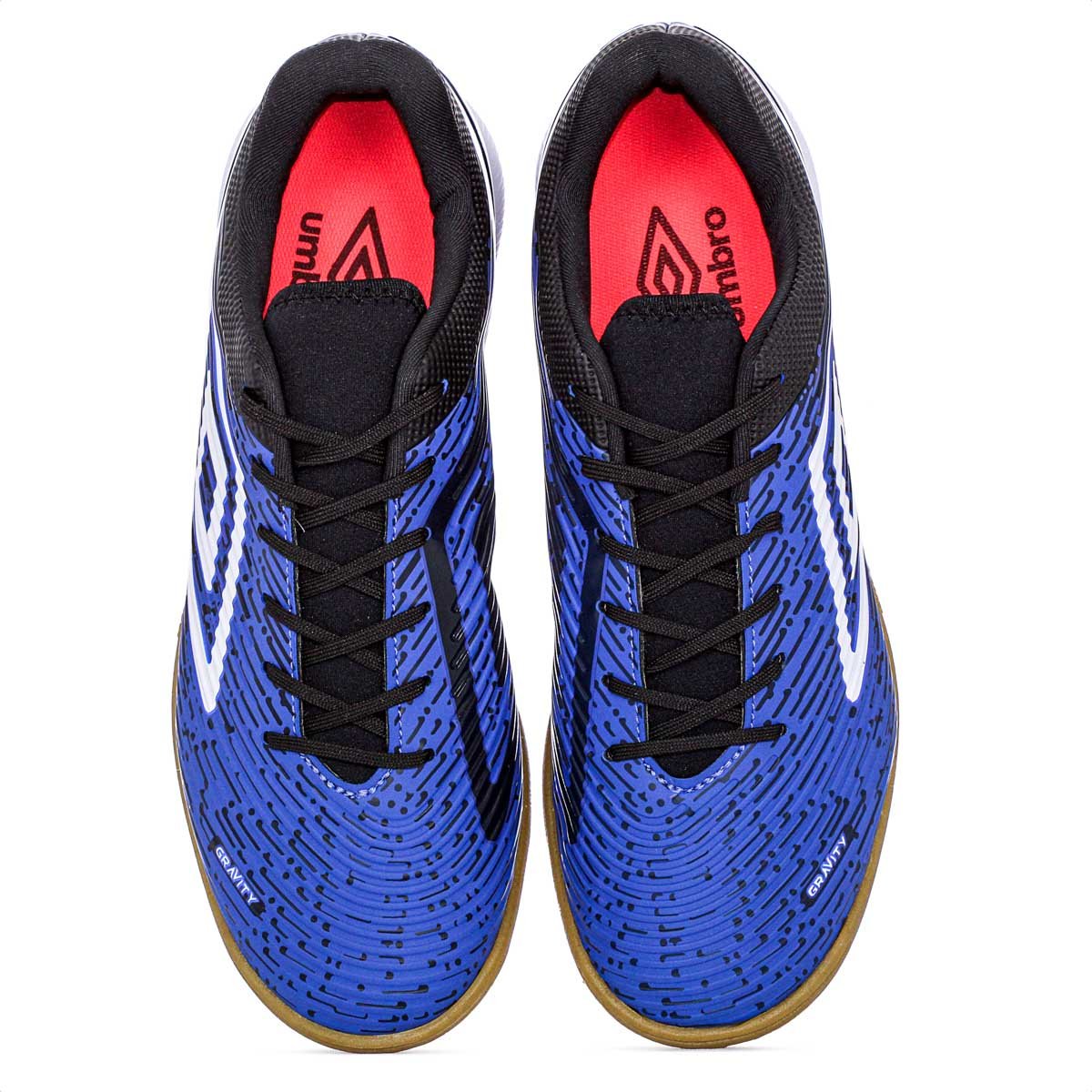 Chuteira Umbro Futsal Gravity Royal Preto e Branco - Masculino Azul 5