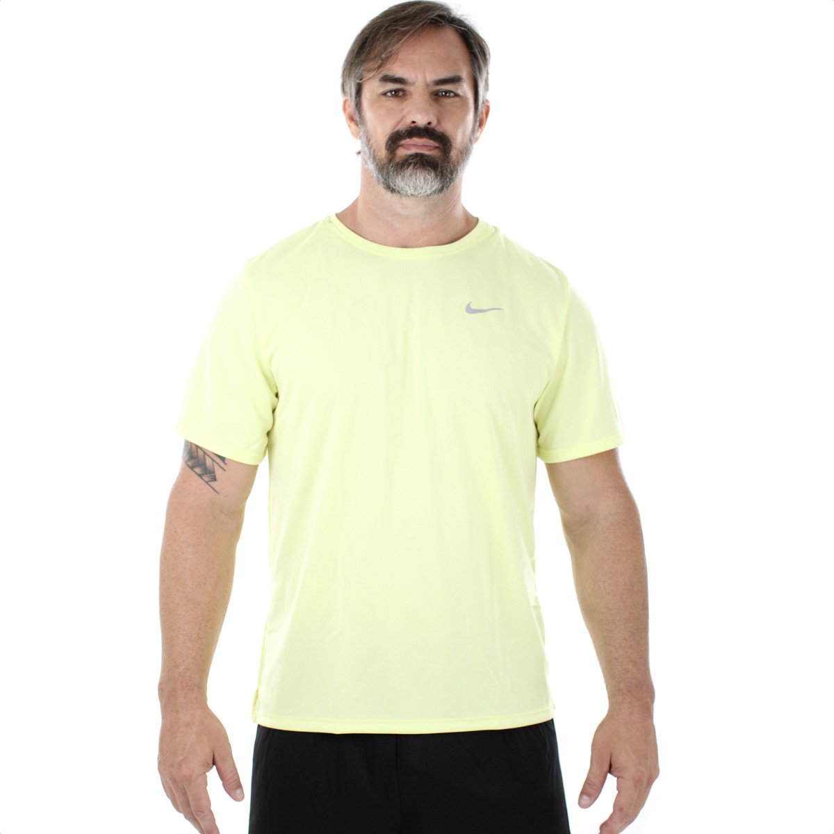 Camiseta Nike Dri-Fit UV Miler Amarelo - Masculina