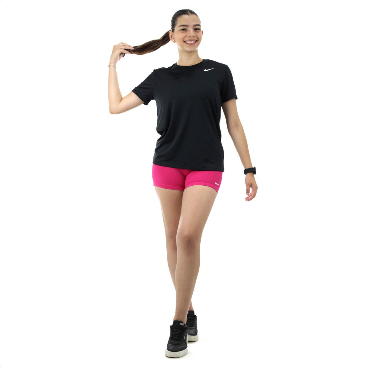 Camiseta Nike Tee Dri-FIT Preta - Feminina Preto 6