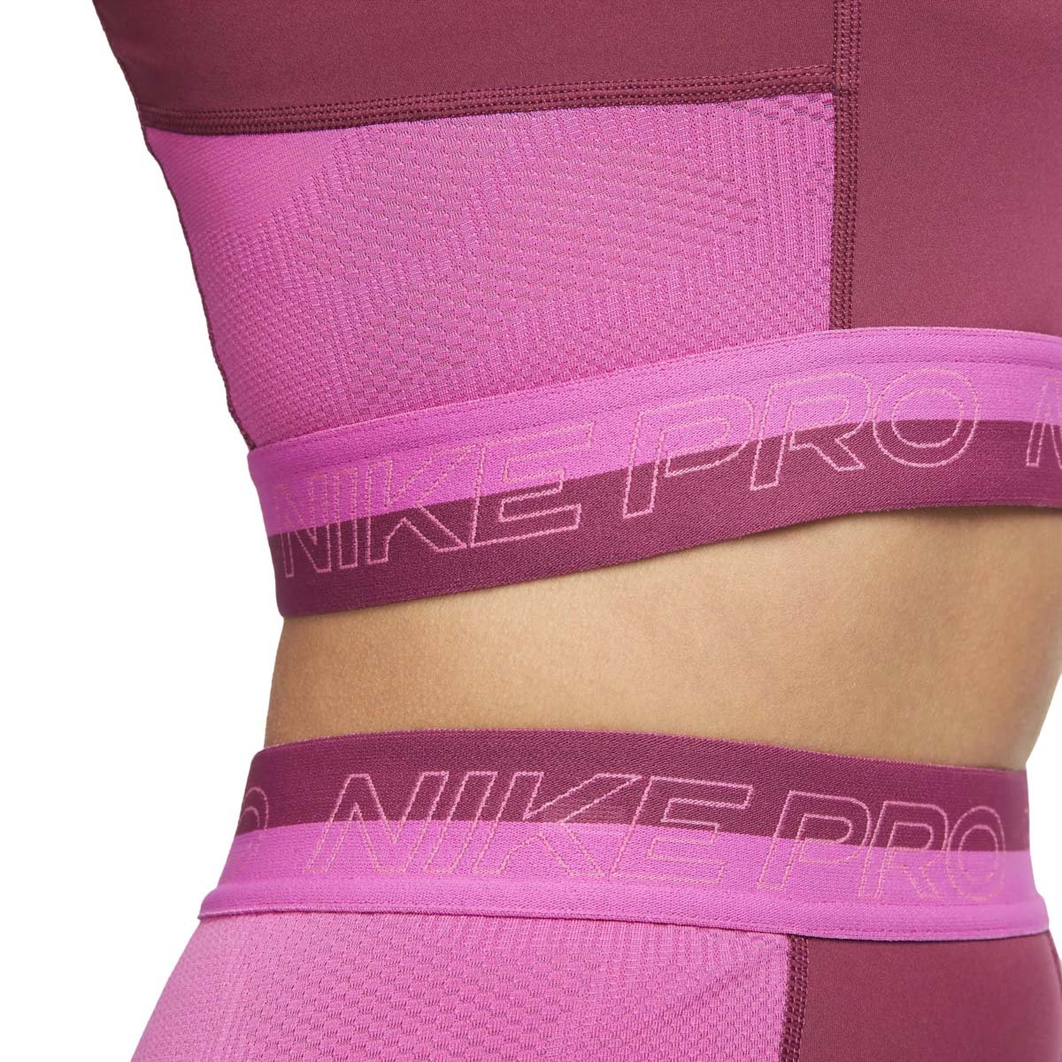 Regata Nike Pro Dri-Fit Bordo e Rosa - Feminina Bordô 4