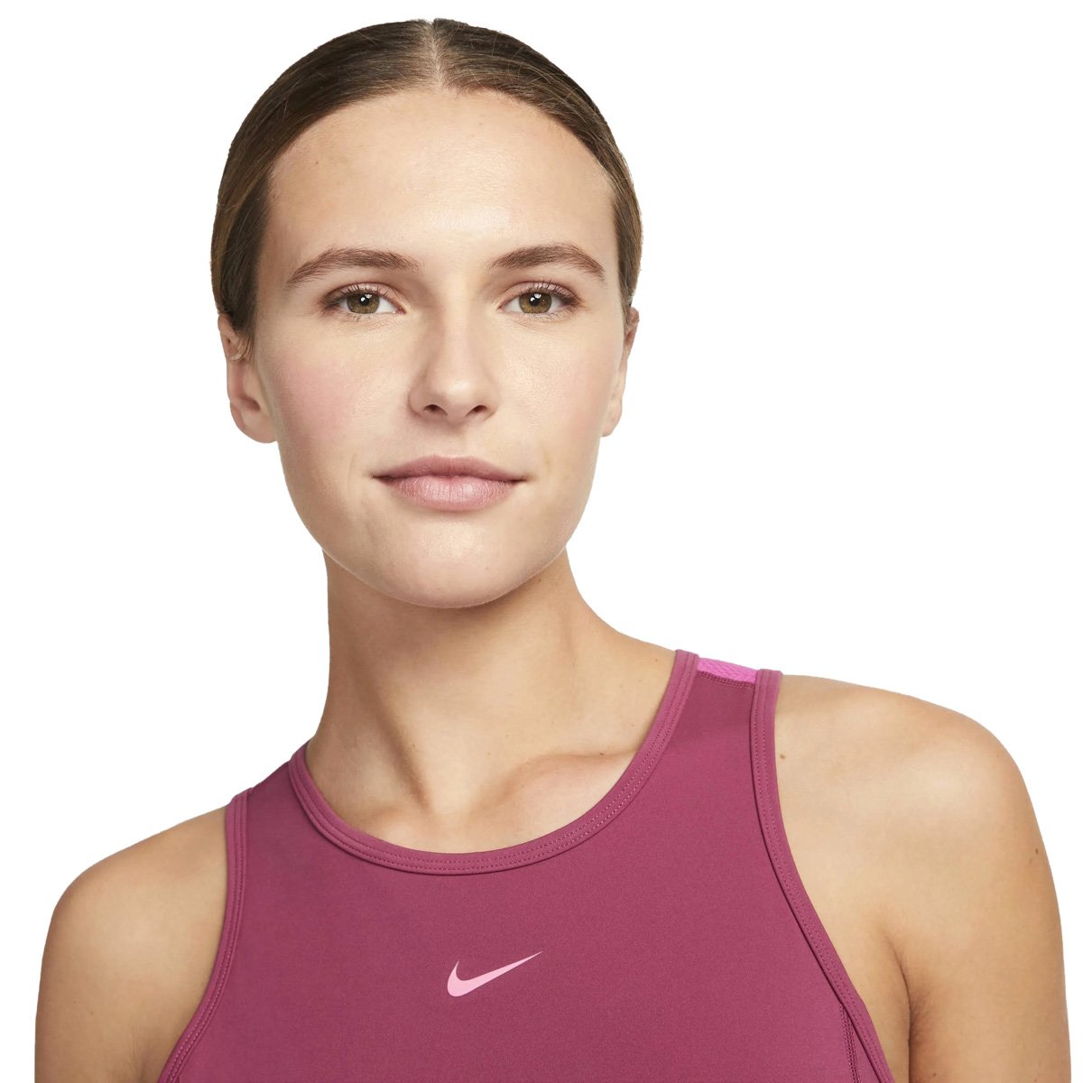 Regata Nike Pro Dri-Fit Bordo e Rosa - Feminina Bordô 5