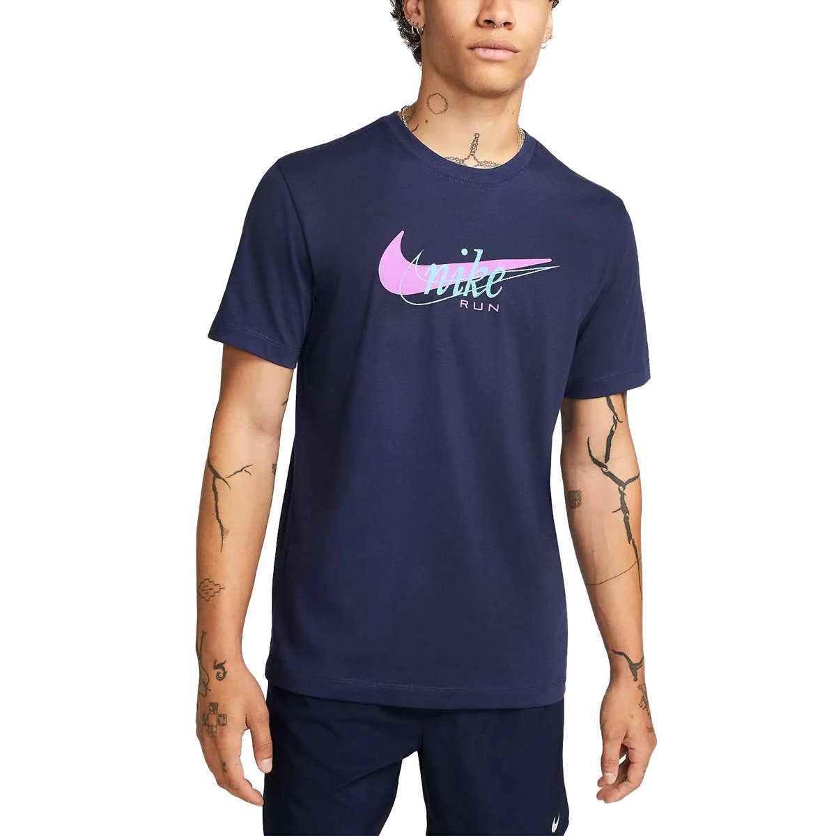 Camiseta Nike Dri-Fit Tee Heritage Marinho- Masculina