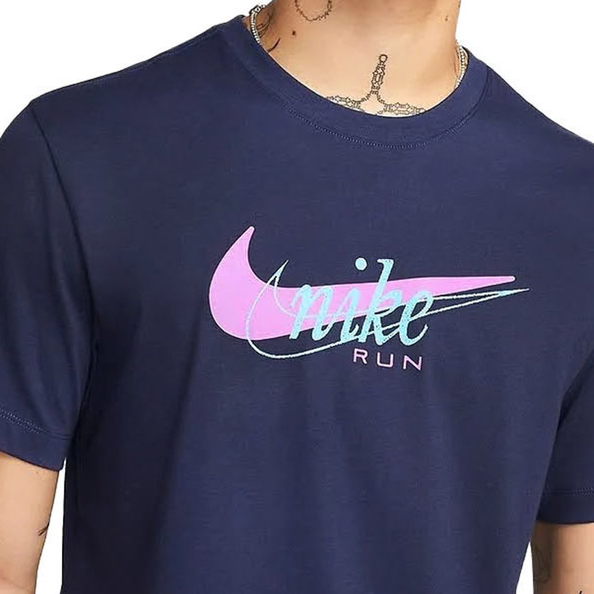 Camiseta Nike Dri-Fit Tee Heritage Marinho- Masculina Azul Marinho 3
