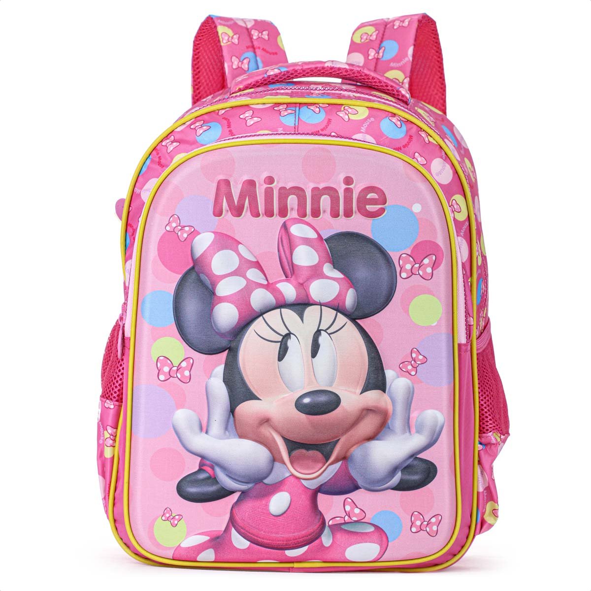 Mochila Escolar Xeryus 16 Minnie Relevo 13242 Rosa - Infantil