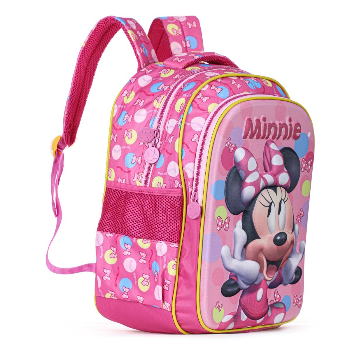 Mochila Escolar Xeryus 16 Minnie Relevo 13242 Rosa - Infantil Rosa 2