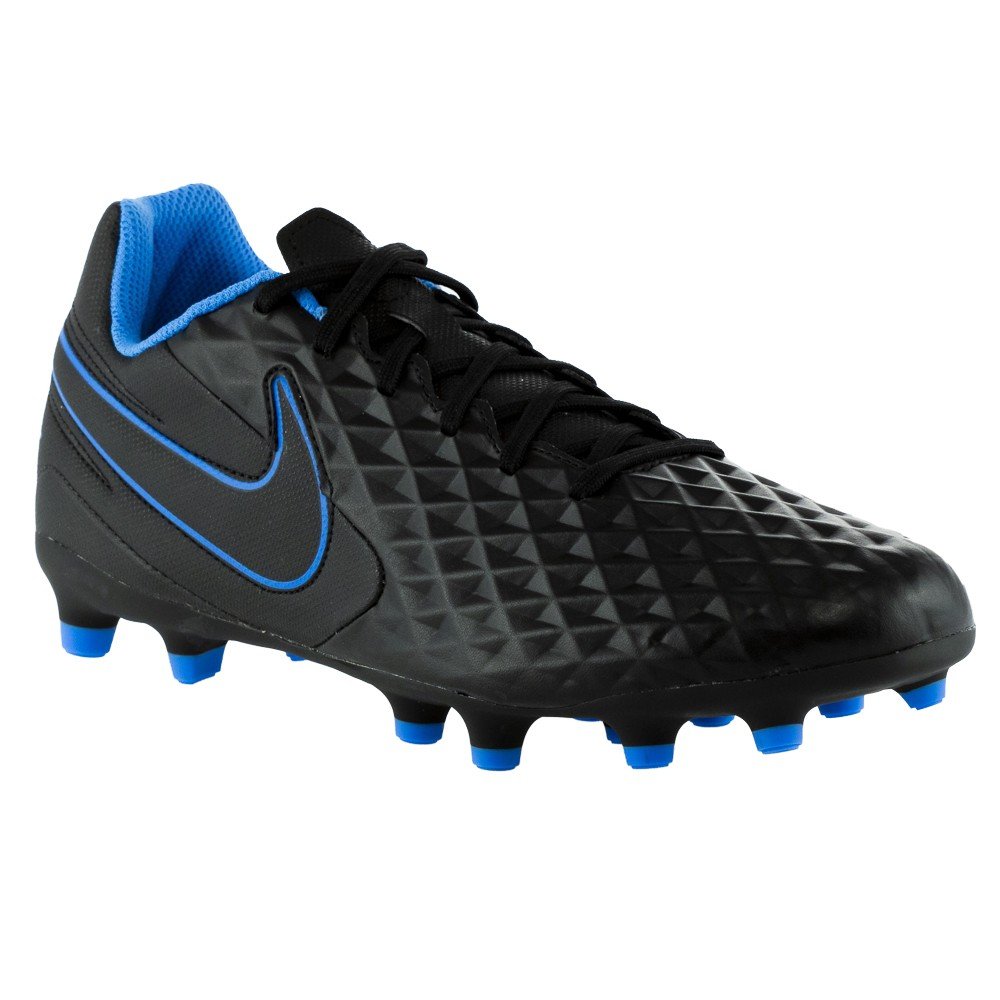 Chuteira Nike Campo Tiempo Legend 8 Club Preto e Azul - Masculina