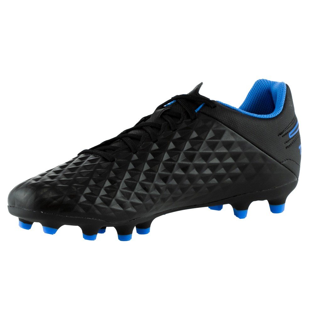 Chuteira Nike Campo Tiempo Legend 8 Club Preto e Azul - Masculina