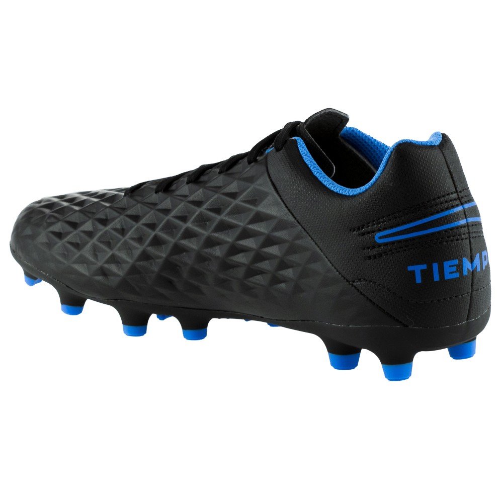 Chuteira Nike Campo Tiempo Legend 8 Club Preto e Azul - Masculina