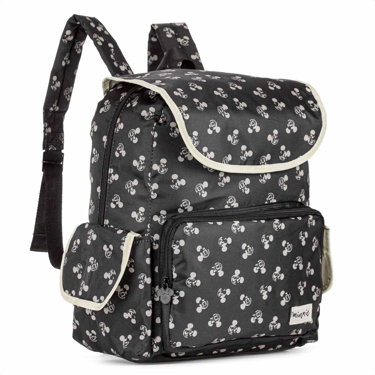 Mochila Escolar Xeryus Minnie Minnie Classic Com Tampo 11966 Preto - Juvenil Preto 2