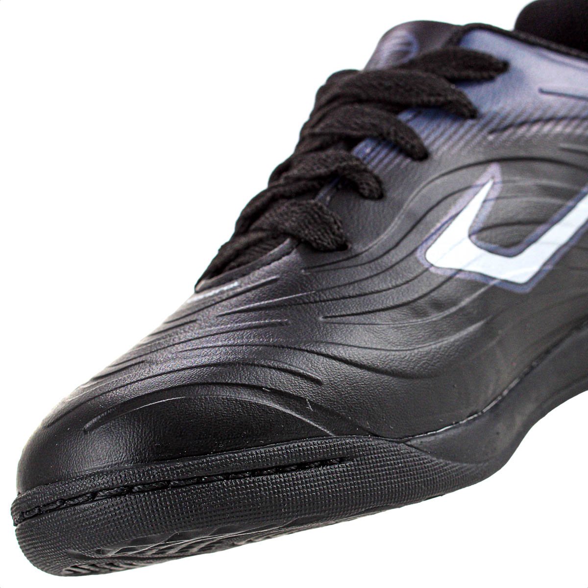 Chuteira Topper Futsal Forza III Preto Chumbo e Branco - Infantil Preto 4