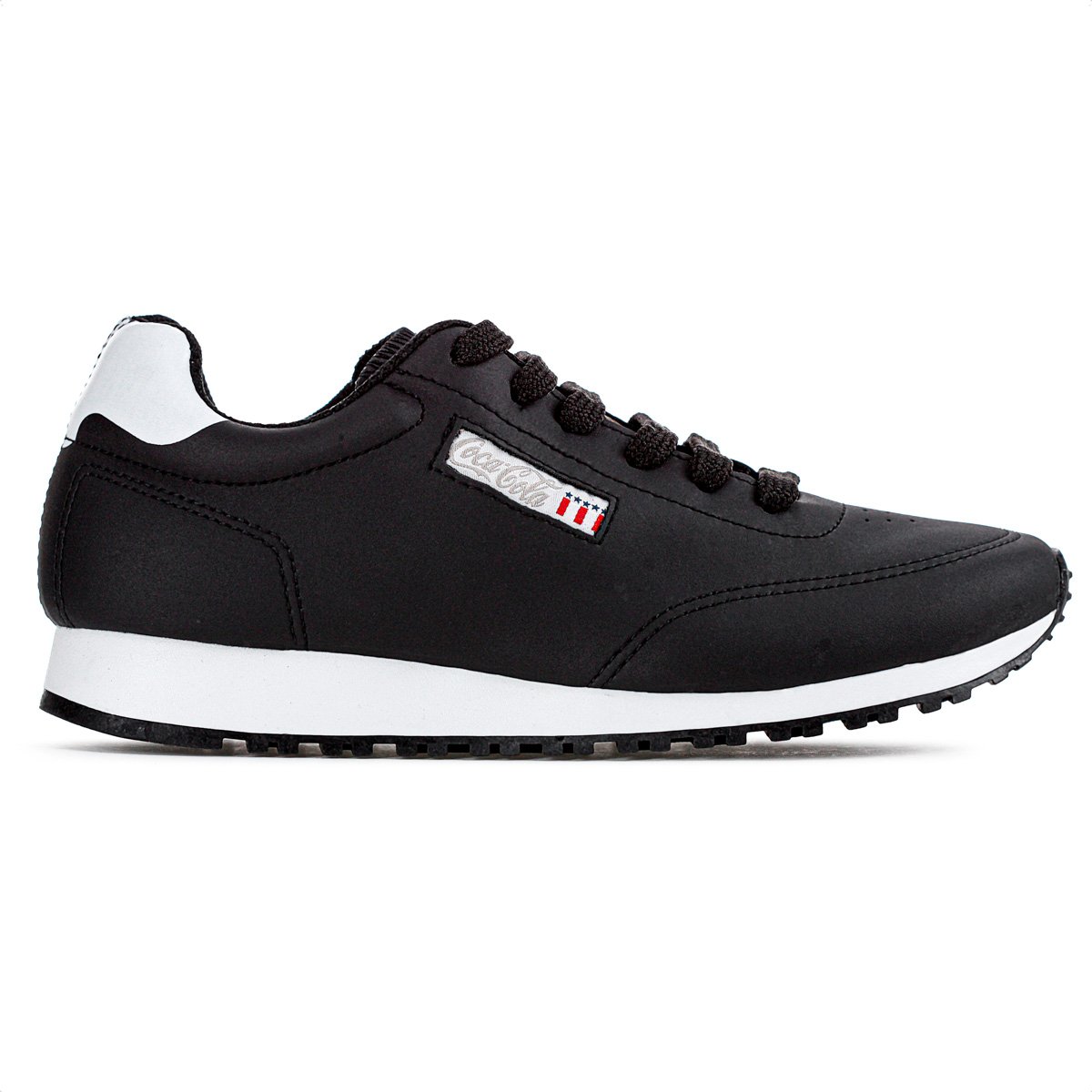 Tenis Coca Cola Sport Style Preto e Branco - Masculino Preto 1