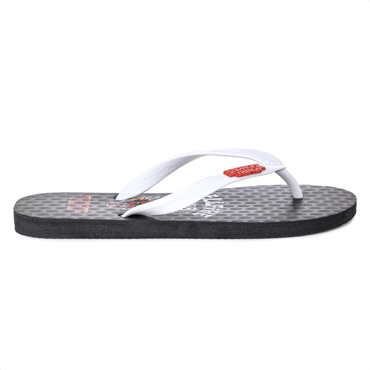 Chinelo Netflix Stranger Things Hellfire Preto - Masculino Preto 2