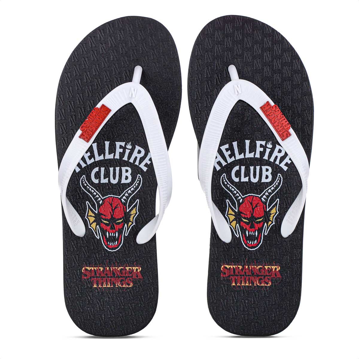 Chinelo Netflix Stranger Things Hellfire Preto - Feminino
