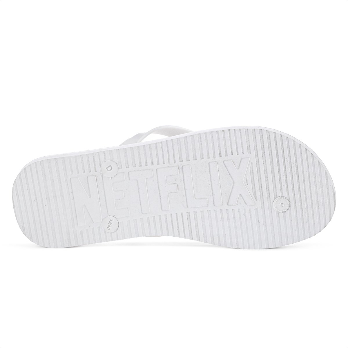 Chinelo Netflix Stranger Things Alphabet Branco - Masculino Branco 4
