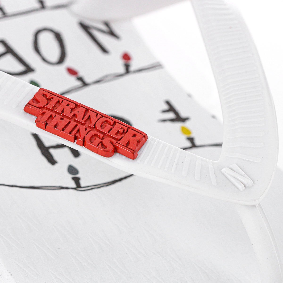 Chinelo Netflix Stranger Things Alphabet Branco - Masculino Branco 5
