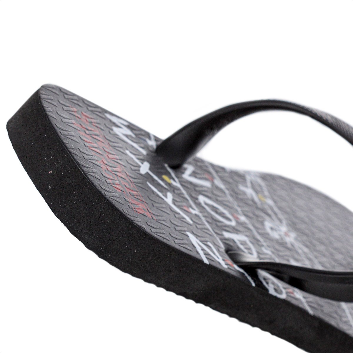 Chinelo Netflix Stranger Things Alphabet Preto - Masculino Preto 5