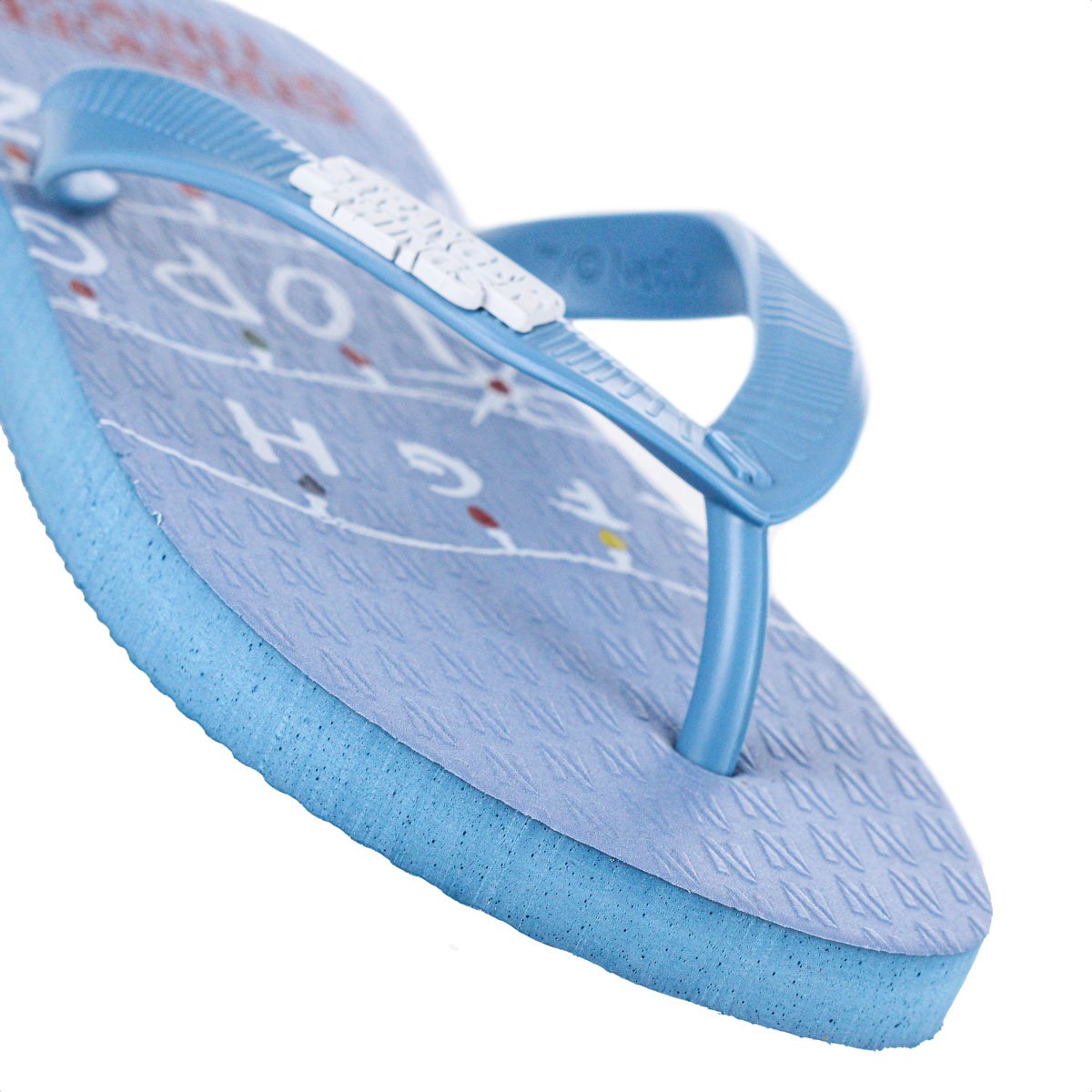 Chinelo Netflix Stranger Things Alphabet Azul Claro - Unissex Azul 4