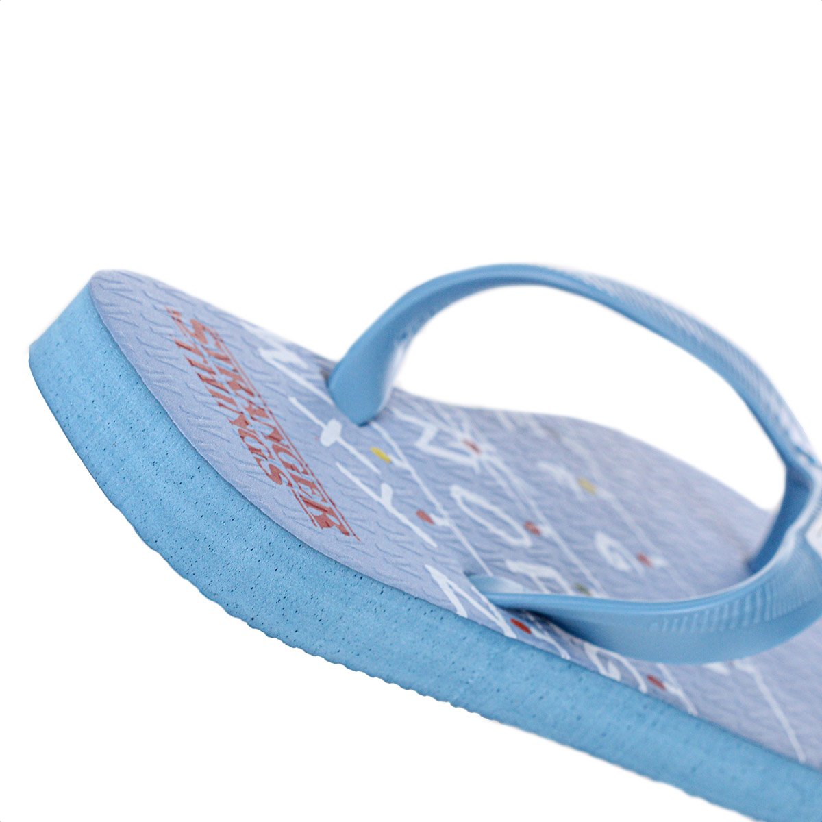 Chinelo Netflix Stranger Things Alphabet Azul Claro - Unissex Azul 5