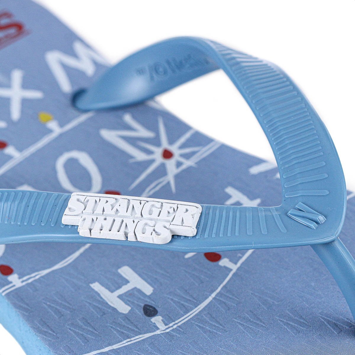 Chinelo Netflix Stranger Things Alphabet Azul Claro - Unissex Azul 7