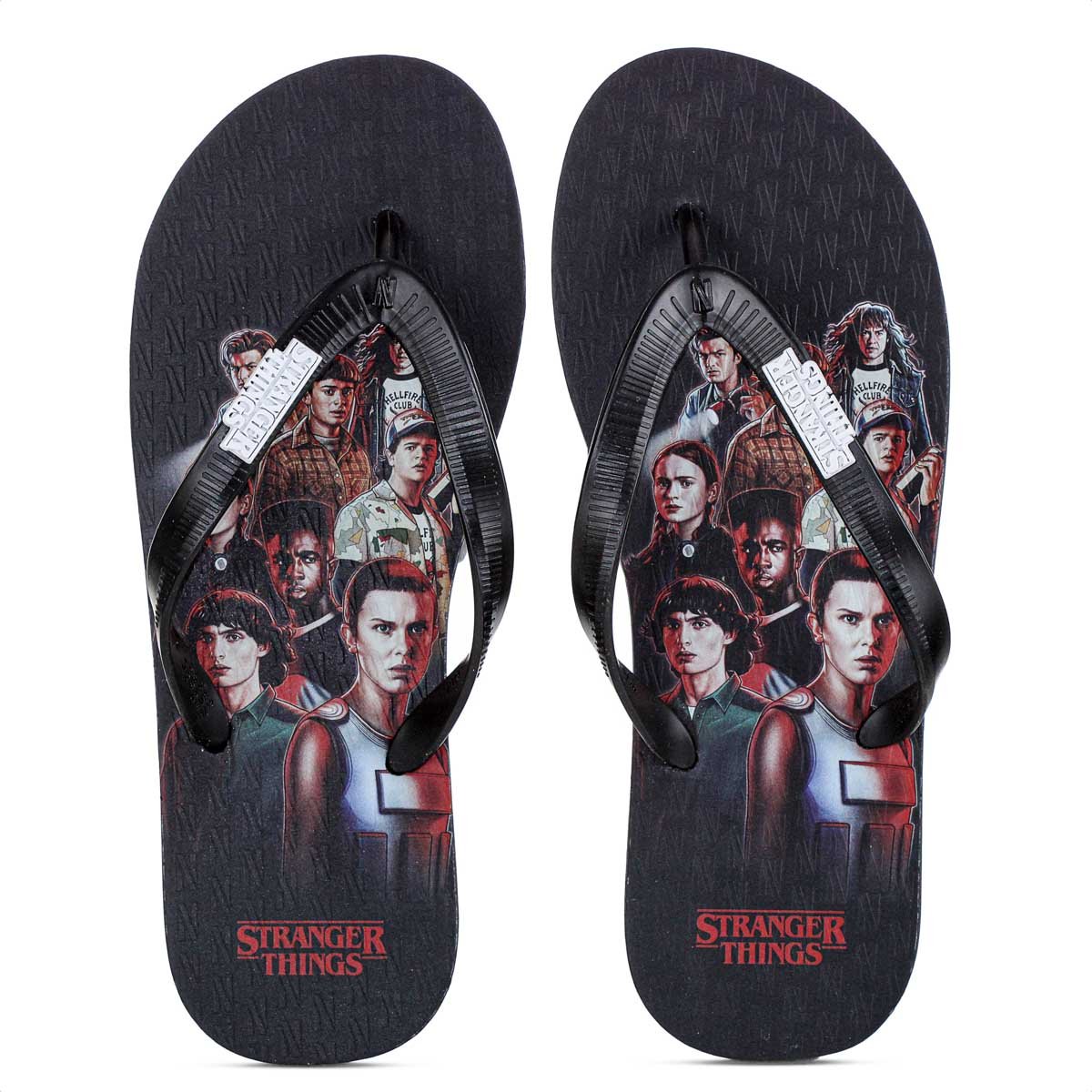 Chinelo Netflix Stranger Things Team Preto - Feminino