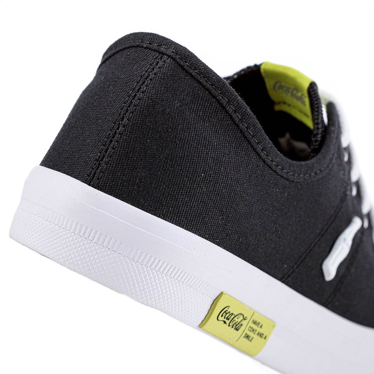 Tenis Coca Cola Miami Canvas Preto e Amarelo - Feminino Preto 4