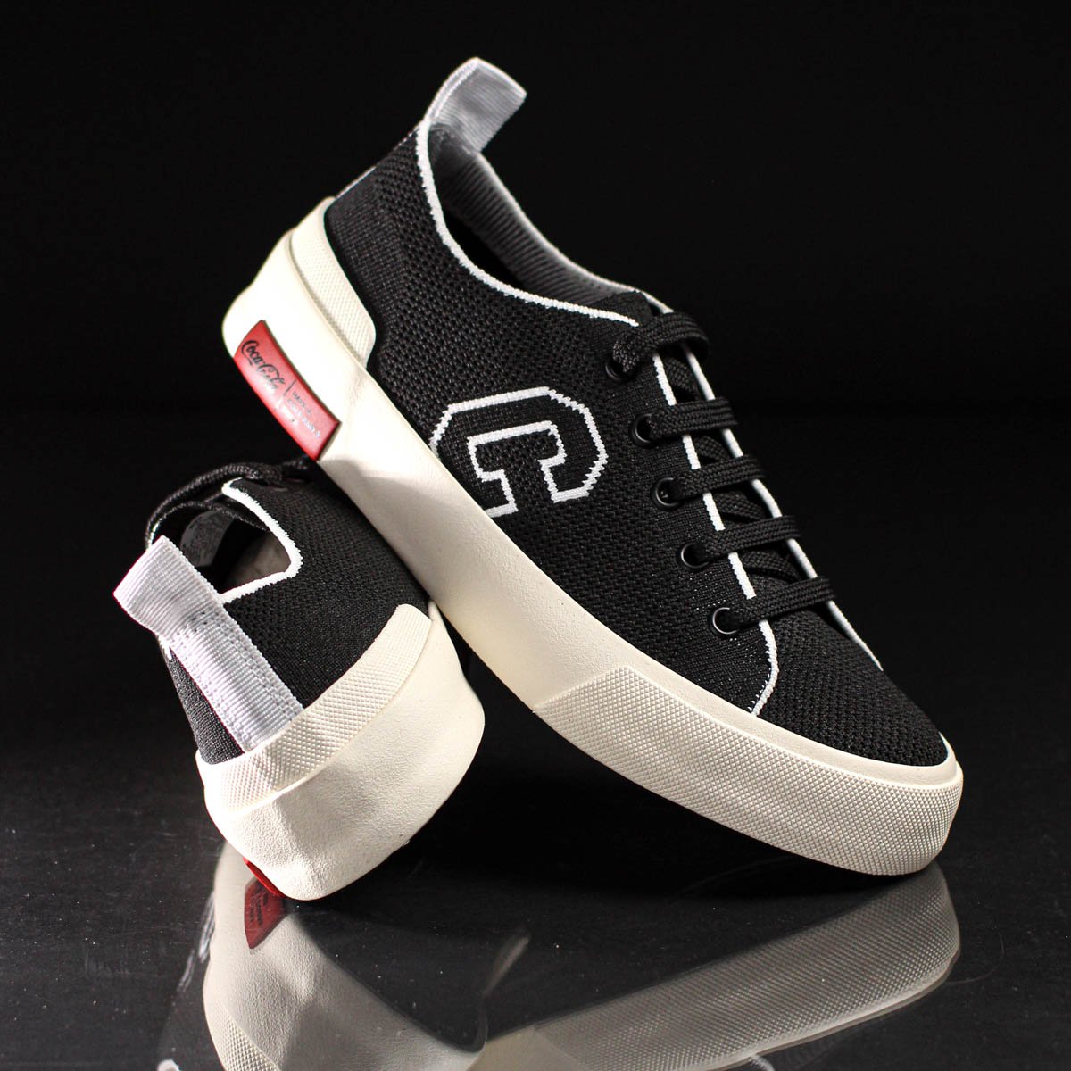 Tenis Coca Cola Katy Knit  Preto - Feminino Preto 8