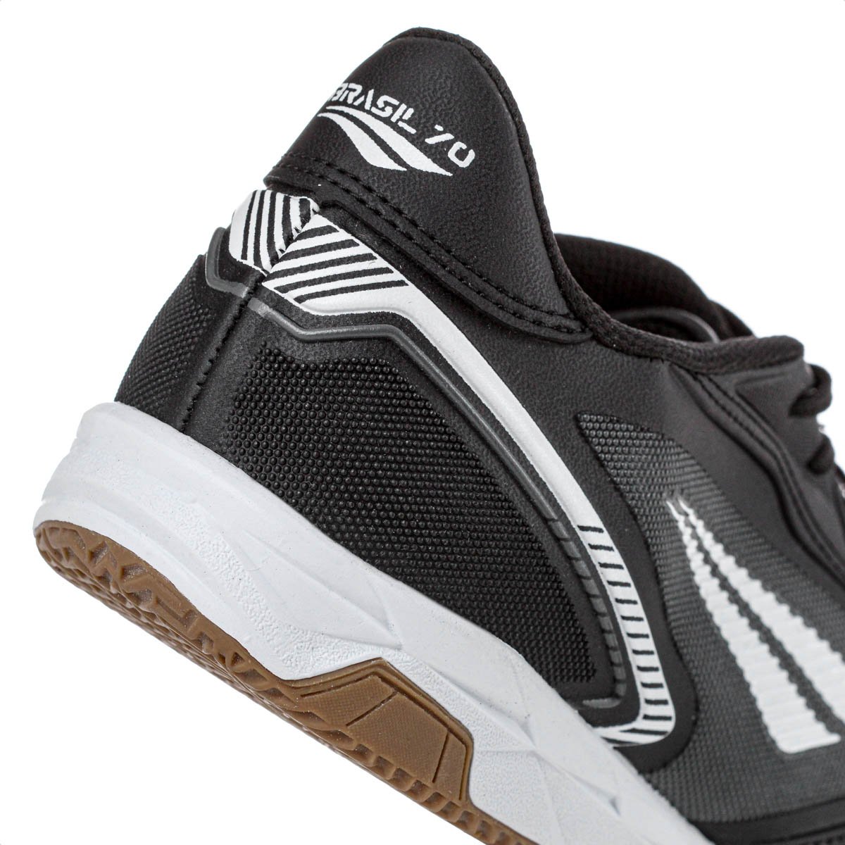 Chuteira Penalty Futsal Brasil 70 Y-1 Preto Cinza e Branco - Masculino Preto 4