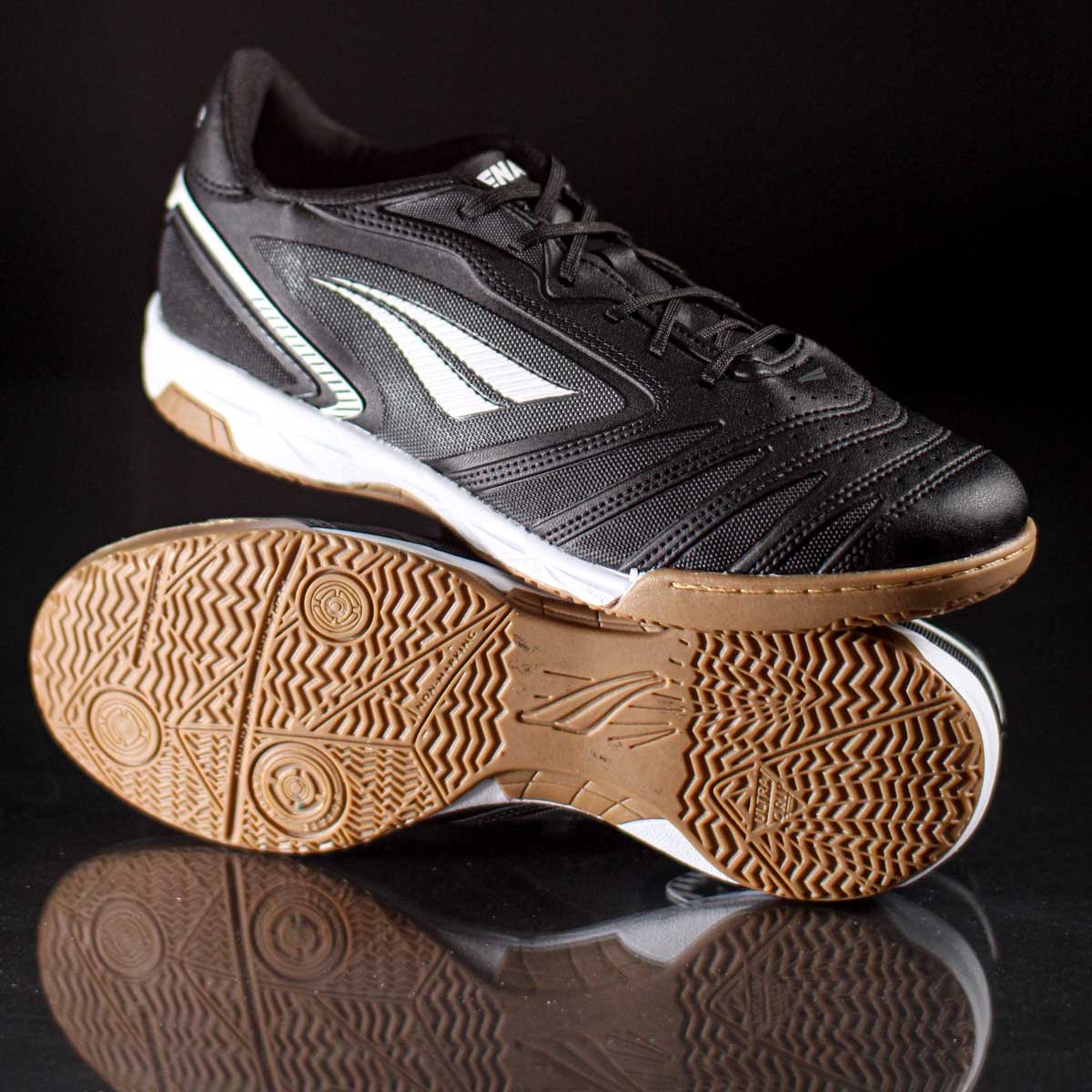 Chuteira Penalty Futsal Brasil 70 Y-1 Preto Cinza e Branco - Masculino Preto 7