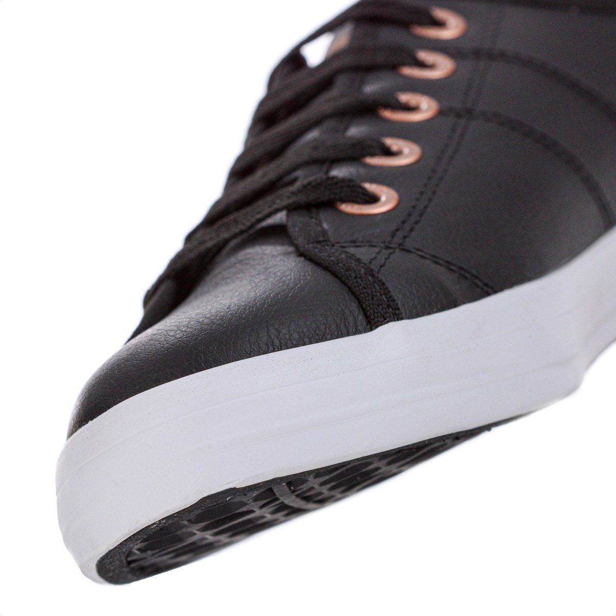 Tenis Coca Cola Miami Couro Preto e Cobre - Feminino Preto 3