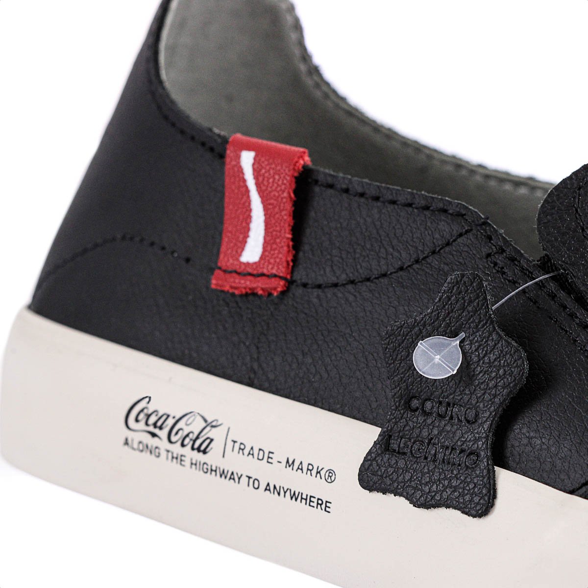 Tenis Coca Cola Philadelphia Leather Preto e Vermelho - Masculino Preto 6